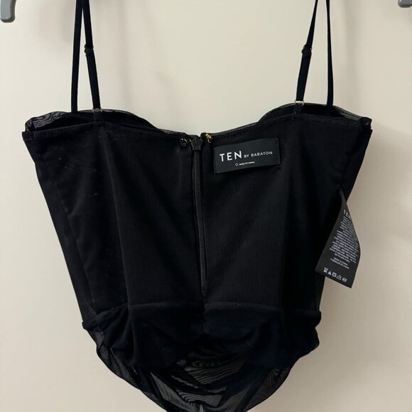 BNWOT: Ten by Babaton Luxor Tank - Rushed Mesh Corset - Picture 8 of 12